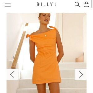 Billy J Ebbe Orange Mini Dress